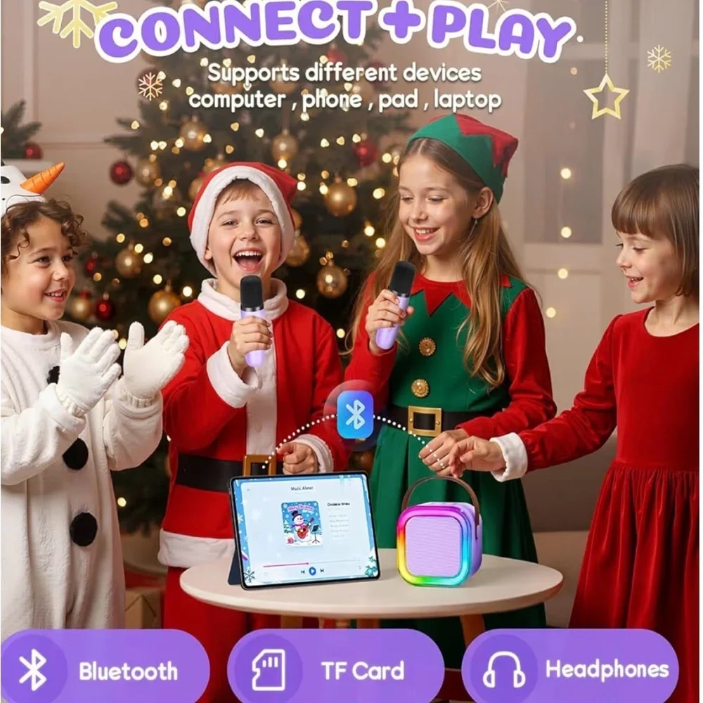 Pink Mini Wireless Karaoke Machine Perfect for Easter Baskets